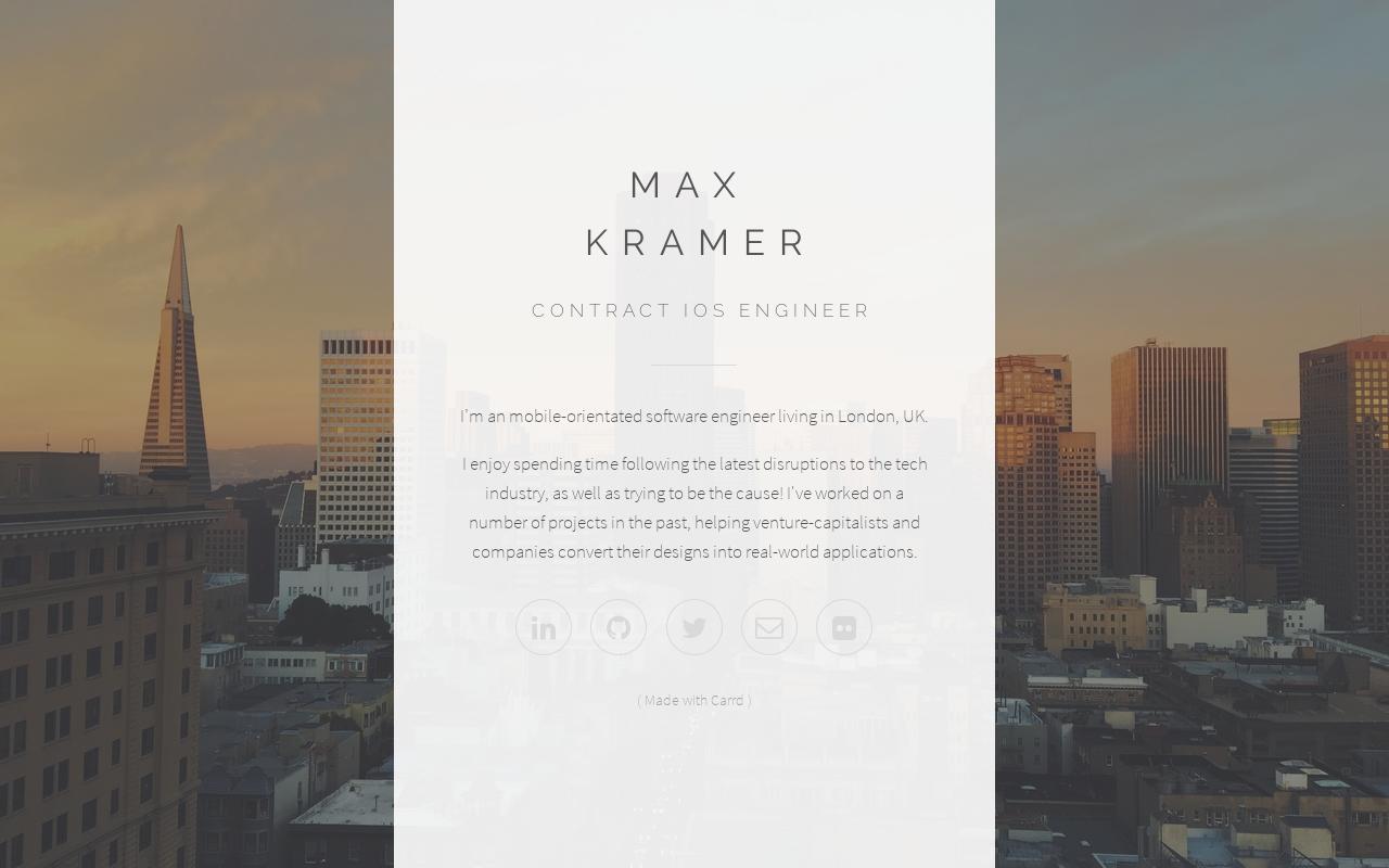 Carrd profile picture for @max